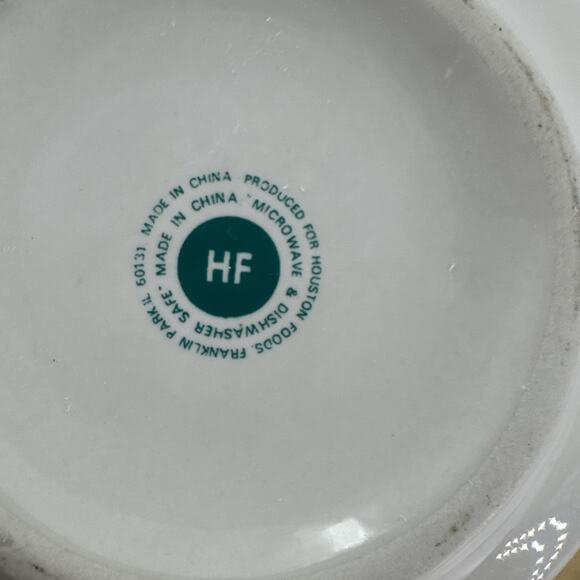 Soup Mugs with Handles 2 VTG Farm Fresh Stackable Houston Harvest Stackable - Picture 12 of 14